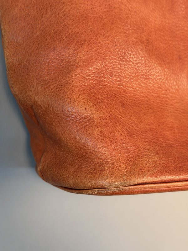 The Bridge Made in Italy Vintage Leather Handbag 1980s Brown - Image 10
