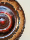 Vintage Wall Plate Studio Pottery 1960s Brown Red Ceramic - Image 4