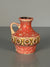 Fohr Keramik Vase Vintage Handle Vase WGP Fat Lava 60s Red Ceramic