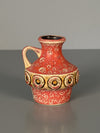 Fohr Keramik Vase Vintage Handle Vase WGP Fat Lava 60s Red Ceramic - Image 3