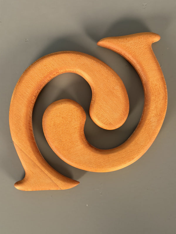 Vintage Pot Coaster Trivet Pan Coaster Wood 1970s - Image 4