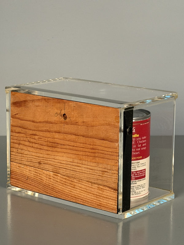 Campbell's Soup Display Case with Cans Andy Warhol Style 90s Red White - Image 5