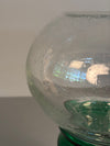 Willy Johansson Vintage Glass Bonbonniere Vase 1960s Green Clear - Image 8