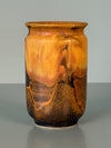 Otto Wichmann Vase Vintage Studio Pottery 1960s Burnt Orange Ceramic - Image 2