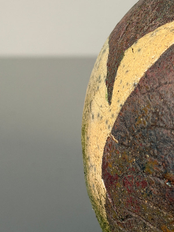 WGP Kunstkeramik Gerhard Liebenthron Vase 1980s Cream Brown Ceramic - Image 9