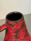Jopeko Vintage Vase Handle Vase 1960s Red Black Ceramic - Image 5
