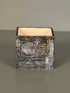 Troika Cornwall Cube Vase 1970s Beige Black Ceramic - Image 2