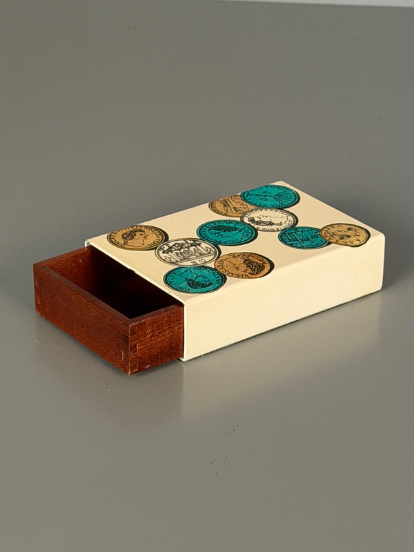 Piero Fornasetti Vintage Metal Box Trinket Box 1950s Italy - Image 10
