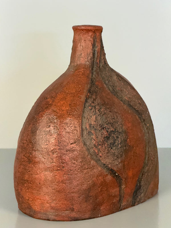 Large Studio Ceramic Vase 1980s Art Pottery - Image 4