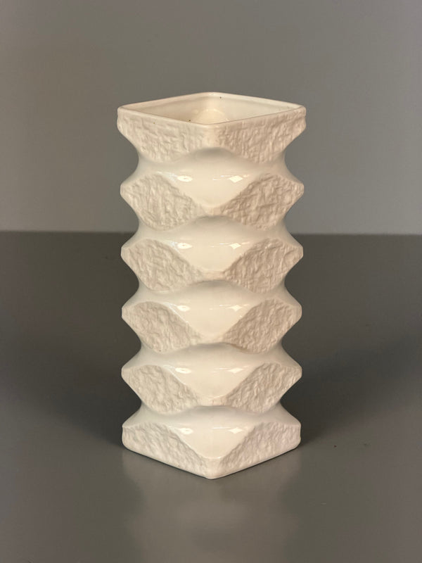 Royal Bavaria KPM Vase 70s Biscuit Porcelain White - Image 3