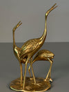 Vintage Brass Figurine Statue Cranes Birds 1960s Mid Century - Image 6