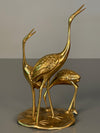 Vintage Brass Figurine Statue Cranes Birds 1960s Mid Century - Image 7
