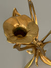 Vintage 3-Branch Candlestick Holder Brass 1960s Mid Century - Image 6