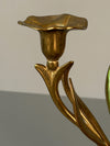 Vintage 3-Branch Candlestick Holder Brass 1960s Mid Century - Image 7