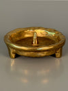 Vintage Brass Candleholder Massive 1960s Mid Century Brutalist - Image 2