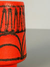 Vintage Ceramic Vase WGP Fat Lava Mid Century 1960s Red Black - Image 8