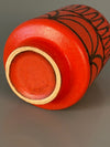 Vintage Ceramic Vase WGP Fat Lava Mid Century 1960s Red Black - Image 9