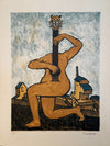 Georges Malkine Art Print Original Vintage Mid Century Surrealism 1960s - Image 2