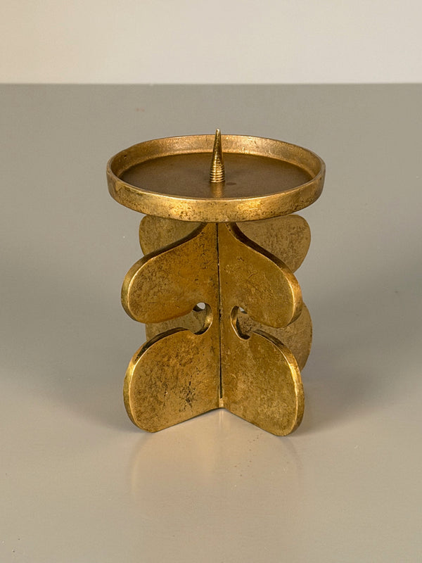 Giuseppe Gallo Candle Holder Vintage Brass 1960s