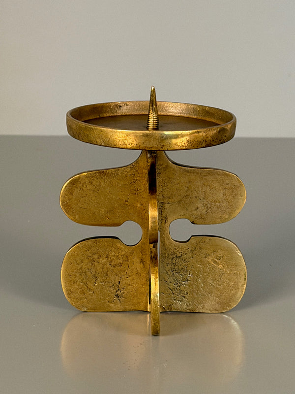 Giuseppe Gallo Candle Holder Vintage Brass 1960s - Image 4