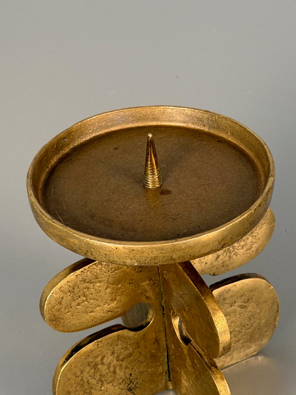 Giuseppe Gallo Candle Holder Vintage Brass 1960s - Image 5