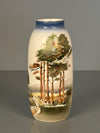 Royal Copenhagen Vintage Vase Art Deco Jugendstil 1920s Cream Blue Porcelain