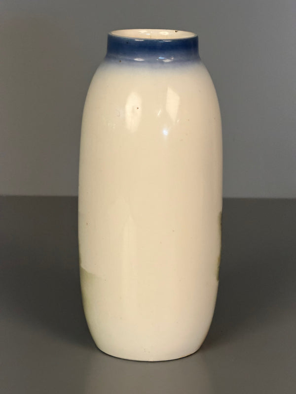 Royal Copenhagen Vintage Vase Art Deco Jugendstil 1920s Cream Blue Porcelain - Image 4