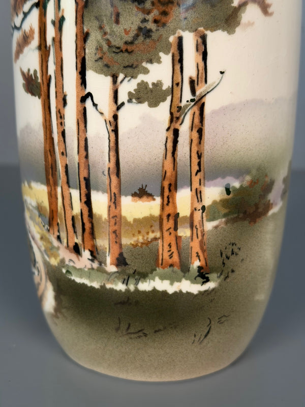 Royal Copenhagen Vintage Vase Art Deco Jugendstil 1920s Cream Blue Porcelain - Image 7