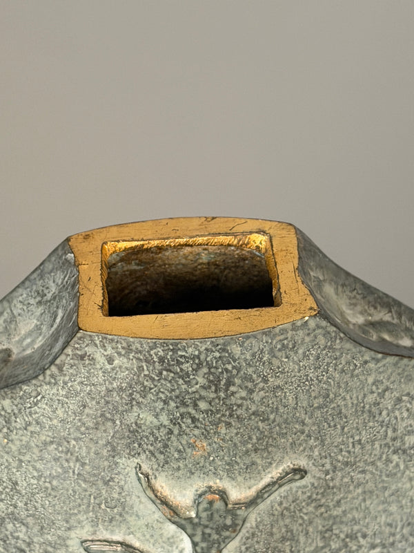 Vintage Bronze Vase 1950s 1960s Art Mid Century - Image 2