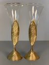 Vintage Solifleur Art Nouveau Vase Bronze and Glass 1920s 1930s - Image 8