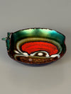 rame d'arte laurana Bowl 1960s Teal Red Enamel - Image 2