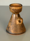 Werkstatt Margarethenhöhe Johannes Leßmann Candle Holder 1960s Brown Terracotta Ceramic - Image 3