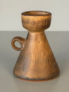 Werkstatt Margarethenhöhe Johannes Leßmann Candle Holder 1960s Brown Terracotta Ceramic - Image 5