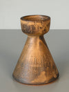 Werkstatt Margarethenhöhe Johannes Leßmann Candle Holder 1960s Brown Terracotta Ceramic - Image 8