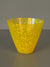 Vintage Vase Glass Vase Art Glass 1960s Yellow Glass
