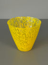 Vintage Vase Glass Vase Art Glass 1960s Yellow Glass - Image 3