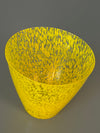 Vintage Vase Glass Vase Art Glass 1960s Yellow Glass - Image 4