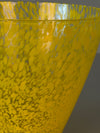 Vintage Vase Glass Vase Art Glass 1960s Yellow Glass - Image 7