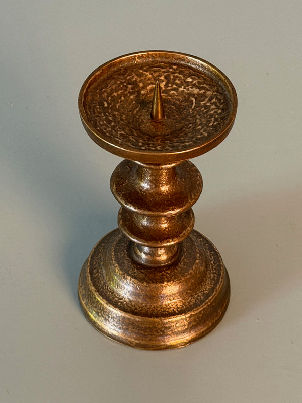 Vintage Bronze Candle Holder Brutalist 1960s Mid Century - Image 3