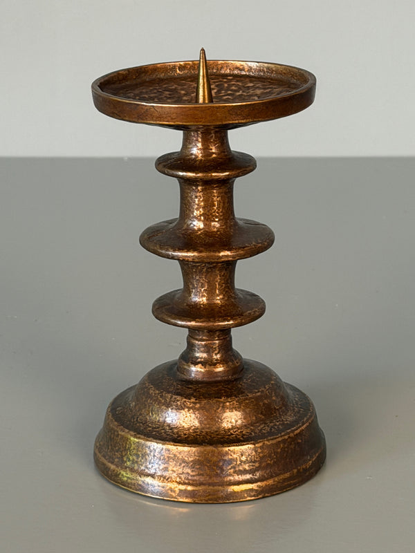 Vintage Bronze Candle Holder Brutalist 1960s Mid Century - Image 5