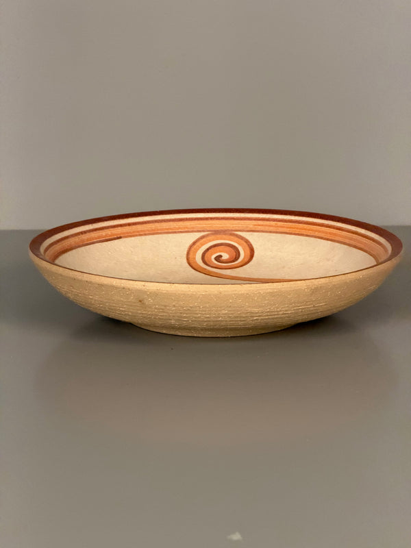 Noomi Backhausen Soholm Stoneware Ceramic Bowl 1960s Cream Terracotta Ceramic - Image 3