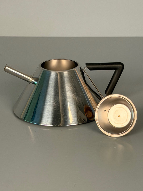 Vintage Teapot Stainless Steel Made in Japan 1980s Memphis Era - Image 8