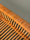 Artek Vintage Rattan Tray Basket Serving Tray 1970s - Image 7