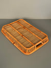 Artek Vintage Rattan Tray Basket Serving Tray 1970s - Image 8