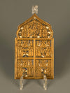 Vintage Travel Icon Travel Altar Russia Antique Brass Bronze Enamel