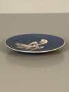 L'Ancora Azura Arno Kiechle Decorative Plate 1950s Navy Blue Cream Ceramic - Image 8