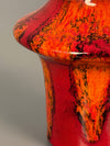 Ceramano Vase Orion 1960s Red Orange Ceramic - Image 7