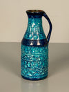 Bay Keramik Bodo Mans Handle Vase 224-20 1960s Teal Ceramic