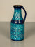 Bay Keramik Bodo Mans Handle Vase 224-20 1960s Teal Ceramic