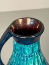 Bay Keramik Bodo Mans Handle Vase 224-20 1960s Teal Ceramic - Image 6